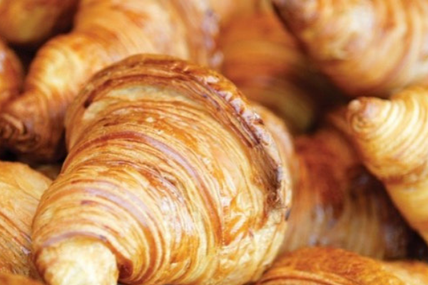 Have a freshly baked croissant at Dough girl
